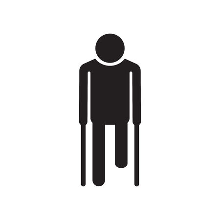 Patient icon vector isolated on white background for your web and mobile app design, Patient logo conceptのイラスト素材