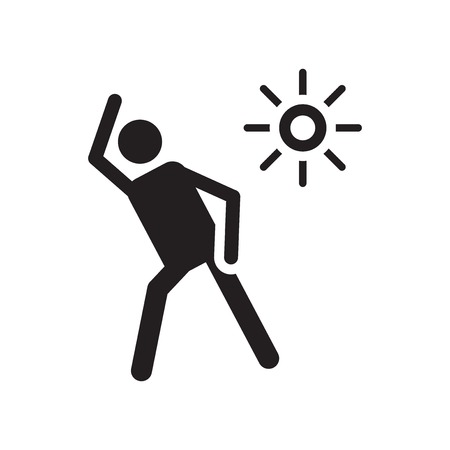 Exercises icon vector isolated on white background for your web and mobile app design, Exercises logo conceptのイラスト素材