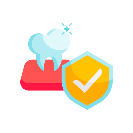 Tooth icon vector isolated on white background for your web and mobile app design, Tooth logo conceptのイラスト素材