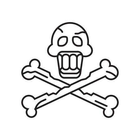 Danger icon vector isolated on white background for your web and mobile app design, Danger logo conceptのイラスト素材