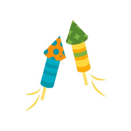 Fireworks icon vector isolated on white background for your web and mobile app design, Fireworks logo conceptのイラスト素材