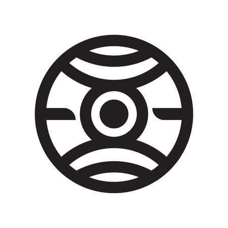 Circular design icon vector isolated on white background for your web and mobile app design, Circular design logo conceptのイラスト素材