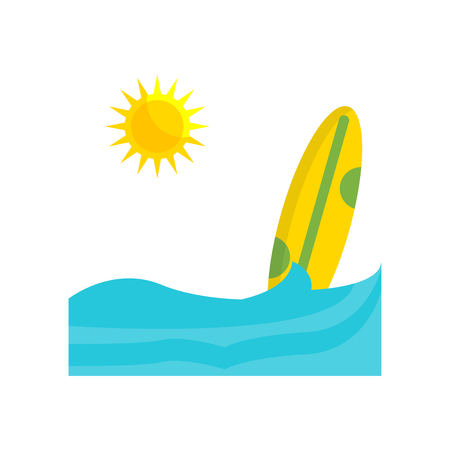 Surf icon vector isolated on white background for your web and mobile app design, Surf logo conceptのイラスト素材