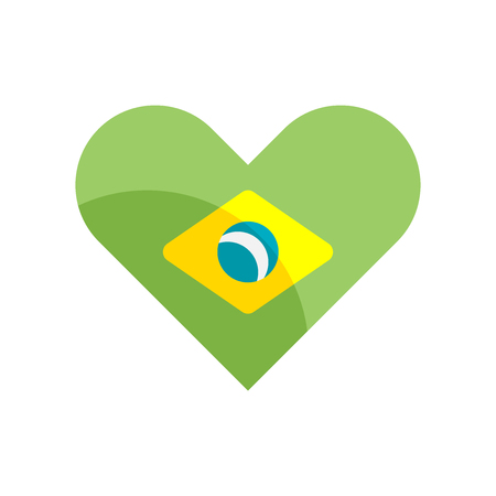 Brazil icon vector isolated on white background for your web and mobile app design, Brazil logo conceptのイラスト素材