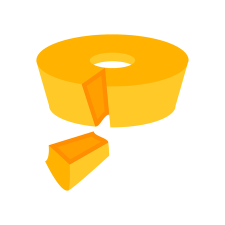 Bolo de fuba icon vector isolated on white background for your web and mobile app design, Bolo de fuba logo conceptのイラスト素材