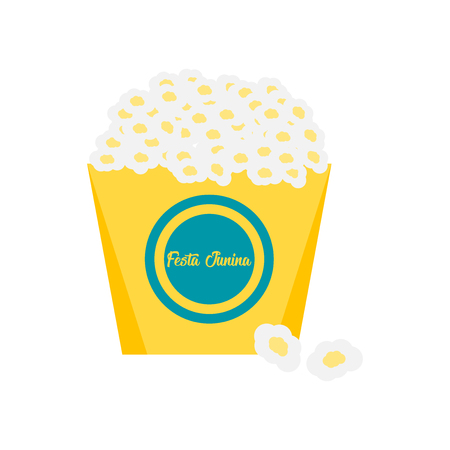 Popcorn icon vector isolated on white background for your web and mobile app design, Popcorn logo conceptのイラスト素材