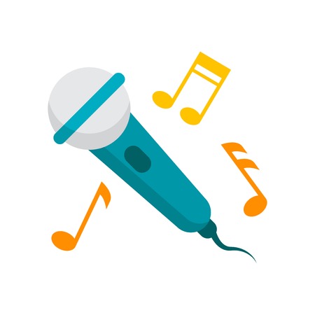 Music icon vector isolated on white background for your web and mobile app design, Music logo conceptのイラスト素材