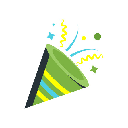 Confetti icon vector isolated on white background for your web and mobile app design, Confetti logo conceptのイラスト素材