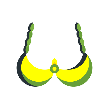 Bra icon vector isolated on white background for your web and mobile app design, Bra logo conceptのイラスト素材