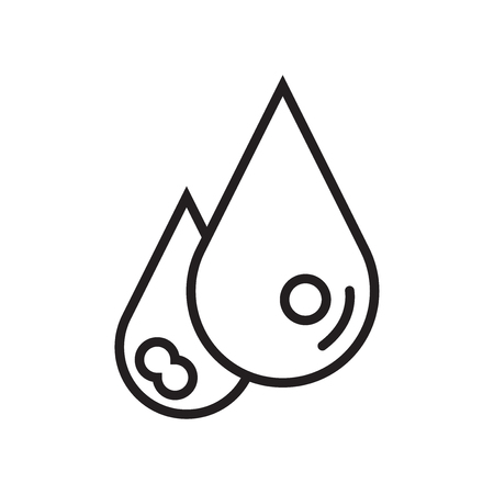 Rain icon vector isolated on white background for your web and mobile app design, Rain logo conceptのイラスト素材