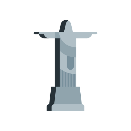 Christ the redeemer icon vector isolated on white background for your web and mobile app design, Christ the redeemer logo conceptのイラスト素材