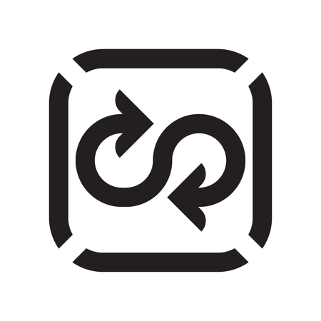 Double Arrows icon vector isolated on white background for your web and mobile app design, Double Arrows logo conceptのイラスト素材