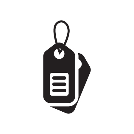 Tag icon vector isolated on white background for your web and mobile app design, Tag logo conceptのイラスト素材