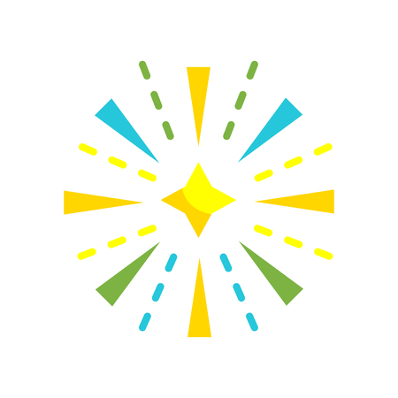 Fireworks icon vector isolated on white background for your web and mobile app design, Fireworks logo conceptのイラスト素材