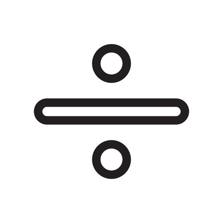 Divide icon vector isolated on white background for your web and mobile app design, Divide logo conceptのイラスト素材