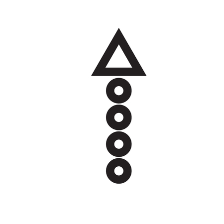Up arrow icon vector isolated on white background for your web and mobile app design, Up arrow logo conceptのイラスト素材