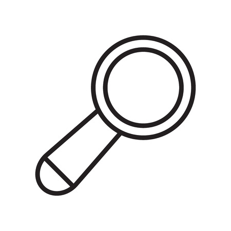 Search icon vector isolated on white background for your web and mobile app design, Search logo conceptのイラスト素材