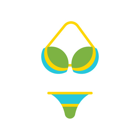 Bikini icon vector isolated on white background for your web and mobile app design, Bikini logo conceptのイラスト素材