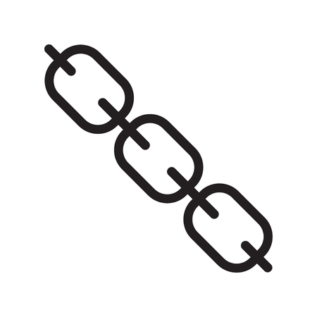 Chains icon vector isolated on white background for your web and mobile app design, Chains logo conceptのイラスト素材