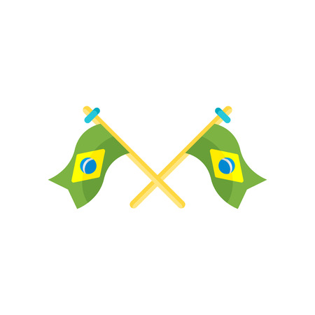 Flags icon vector isolated on white background for your web and mobile app design, Flags logo conceptのイラスト素材