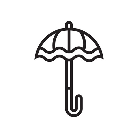 Umbrella icon vector isolated on white background for your web and mobile app design, Umbrella logo conceptのイラスト素材