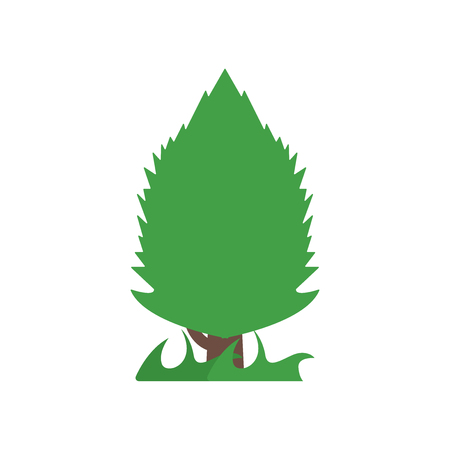 Tree icon vector isolated on white background for your web and mobile app design, Tree logo conceptのイラスト素材