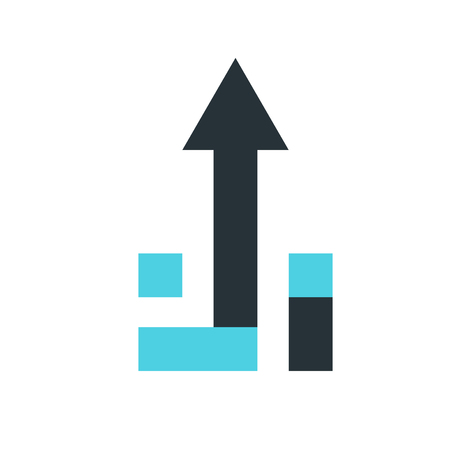 Up arrow icon vector isolated on white background for your web and mobile app design, Up arrow logo conceptのイラスト素材