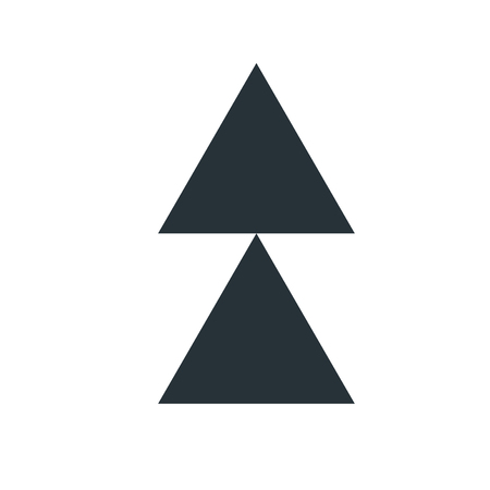 Up arrow icon vector isolated on white background for your web and mobile app design, Up arrow logo conceptのイラスト素材