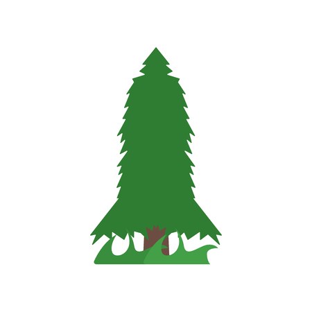 Tree icon vector isolated on white background for your web and mobile app design, Tree logo conceptのイラスト素材