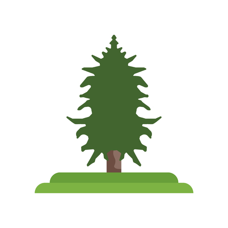 Eastern Hemlock tree icon vector isolated on white background for your web and mobile app design, Eastern Hemlock tree logo conceptのイラスト素材
