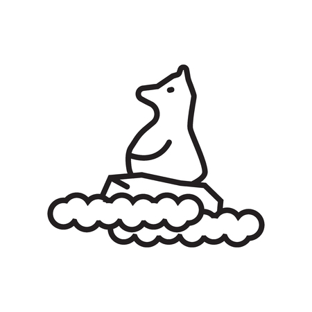 Global warming icon vector isolated on white background for your web and mobile app design, Global warming logo conceptのイラスト素材