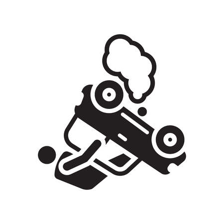 Accident icon vector isolated on white background for your web and mobile app design, Accident logo conceptのイラスト素材