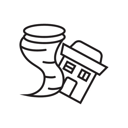 Hurricane icon vector isolated on white background for your web and mobile app design, Hurricane logo conceptのイラスト素材