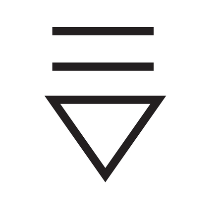 Down arrow icon vector isolated on white background for your web and mobile app design, Down arrow logo conceptのイラスト素材