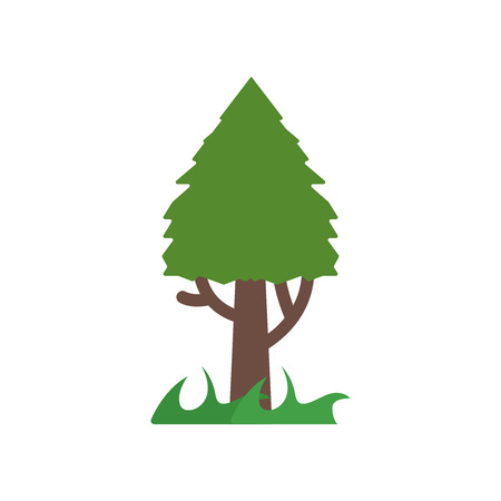 Tree icon vector isolated on white background for your web and mobile app design, Tree logo conceptのイラスト素材