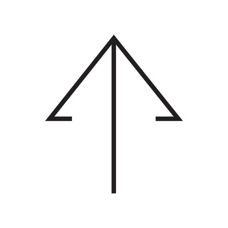 Up arrow icon vector isolated on white background for your web and mobile app design, Up arrow logo conceptのイラスト素材