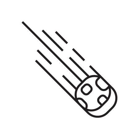 Meteorite icon vector isolated on white background for your web and mobile app design, Meteorite logo conceptのイラスト素材