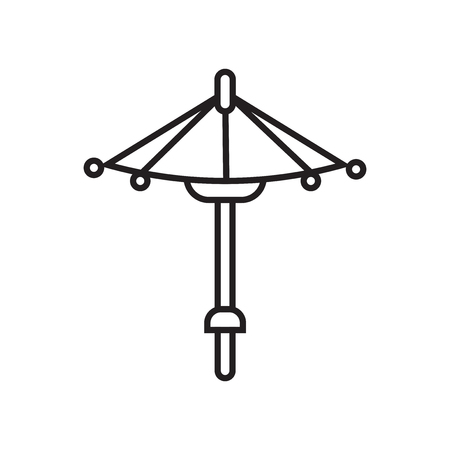 Umbrella icon vector isolated on white background for your web and mobile app design, Umbrella logo conceptのイラスト素材