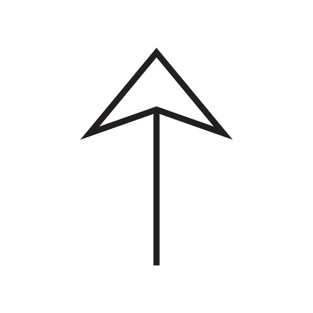 Up arrow icon vector isolated on white background for your web and mobile app design, Up arrow logo conceptのイラスト素材