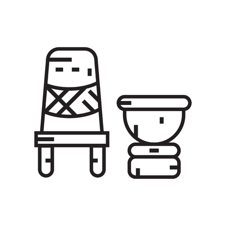 Mortar icon vector isolated on white background for your web and mobile app design, Mortar logo conceptのイラスト素材