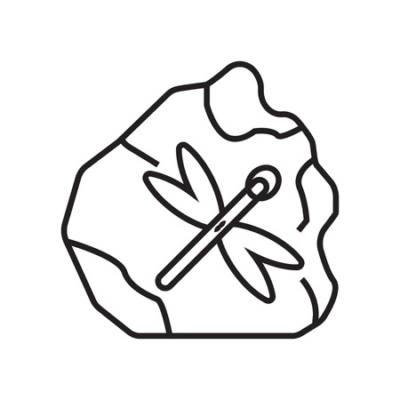 Fossil icon vector isolated on white background for your web and mobile app design, Fossil logo conceptのイラスト素材