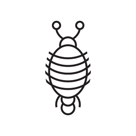Arthropod icon vector isolated on white background for your web and mobile app design, Arthropod logo conceptのイラスト素材