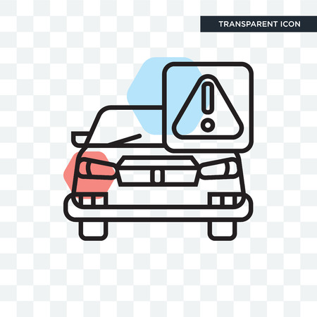 Car vector icon isolated on transparent background, Car logo conceptのイラスト素材