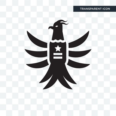 Eagle vector icon isolated on transparent background, Eagle logo conceptのイラスト素材