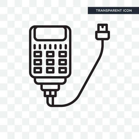 Battery vector icon isolated on transparent background, Battery logo conceptのイラスト素材