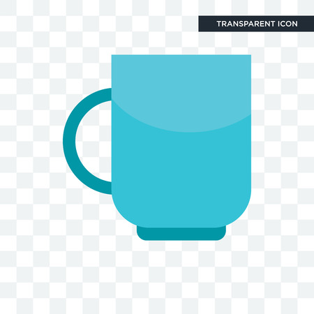 Cup vector icon isolated on transparent background, Cup logo conceptのイラスト素材