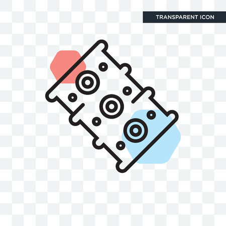 Engine vector icon isolated on transparent background, Engine logo conceptのイラスト素材