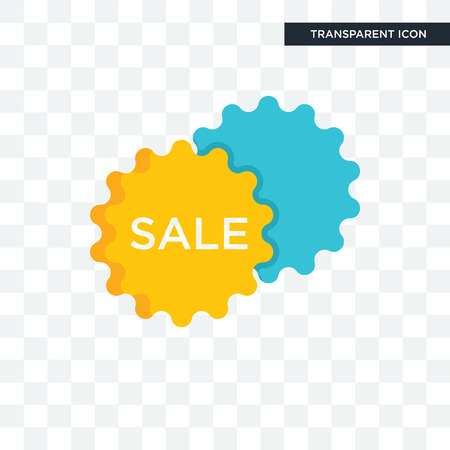 Sale vector icon isolated on transparent background, Sale logo conceptのイラスト素材