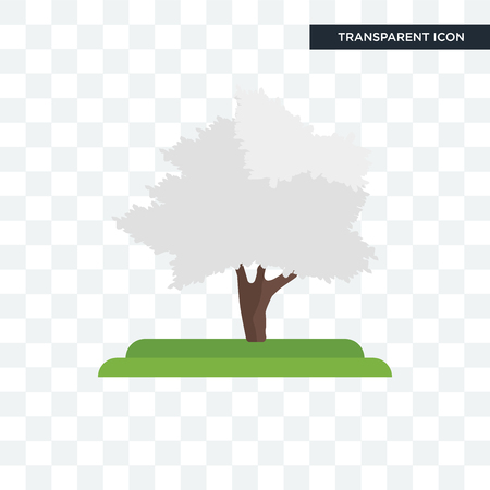 Shadbush tree vector icon isolated on transparent background, Shadbush tree logo conceptのイラスト素材