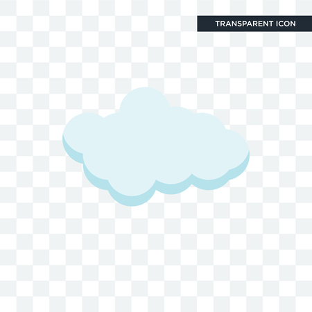 cloude vector icon isolated on transparent background, cloude logo conceptのイラスト素材